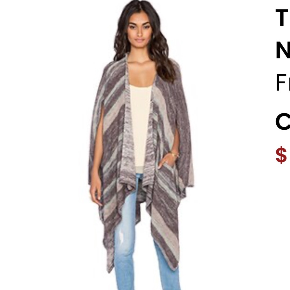 Free People Big Trail Poncho/Cardigan
